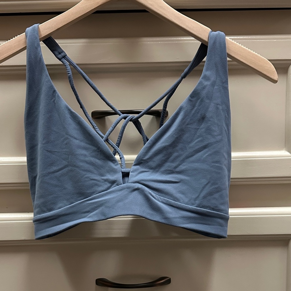 Athleta Blue Strappy Bralette